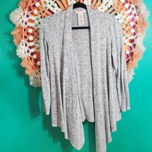 Philosophy Grey Long Sweeping Cardigan, Small